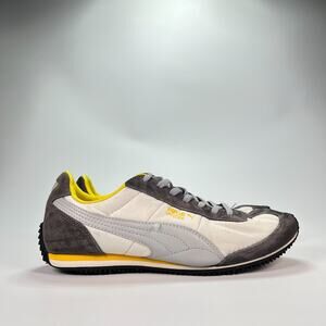 Puma Speeder Dark Gray Yellow Running Shoes Retro Classic Sneakers Womens Size 8